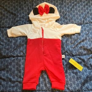 SHEIN Red and Black Floral Baby Outfit